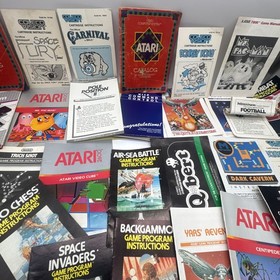 Lot of 48 Instruction Manuals for Atari 2600 7800 Colecovision Intellivision