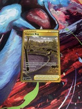 Pokémon TCG Gapejaw Bog 213/195 Gold Secret Rare Silver Tempest