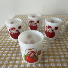 1 Strawberry Shortcake Mug 3 Raspberry Tart Mugs Vintage EUC No Fading