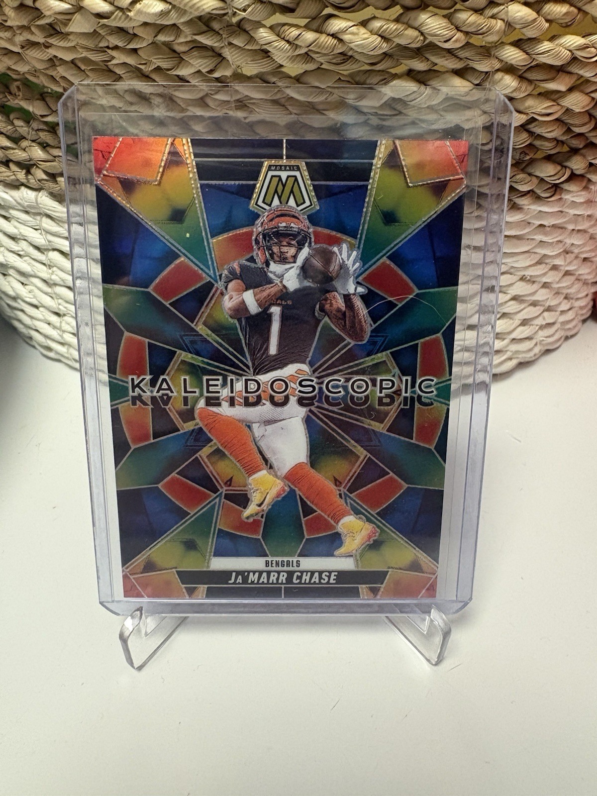 2025 Panini Mosaic Ja'Marr Chase Kaleidoscopic #5 Case Hit SSP