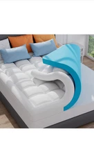 Dual Layer 3 Inch Memory Foam Mattress Topper Queen Size, 2 Inch Cooling Gel Mem