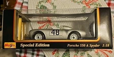 Vintage Maisto 1958 Porsche 550 A Spyder "1000 km race Bueno Aires" 1/18 Scale
