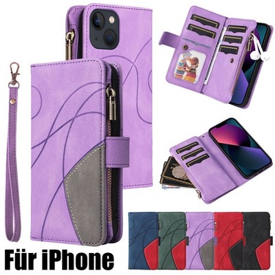Für iPhone 17E 16e 15 14 13 12 11 Pro MAX 7 8 Plus Handyhülle Klapp Schutz Case