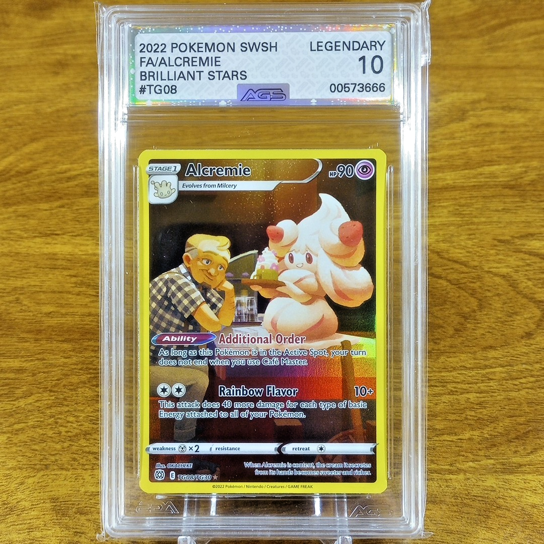 Pokemon Brilliant Stars Alcremie TG08/TG30 AGS Legendary 10 FA Holo Rare  2022