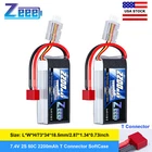 2x Zeee 7.4V 50C 2200mAh 2S Shorty Lipo Battery T Plug for RC Car Quad Drone FPV