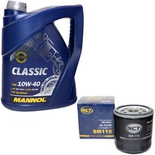 Motor&ouml;l Set 10W-40 5 Liter + &Ouml;lfilter SM 110 f&uuml;r Alfa Romeo 164 Spider 155