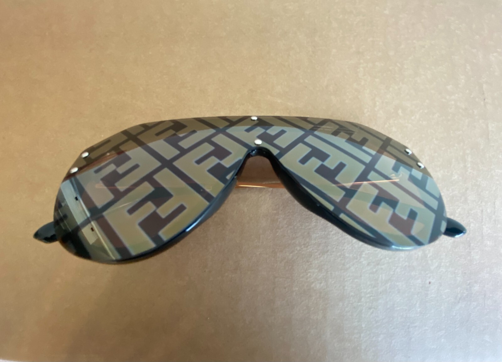 FENDI Sunglasses Monogram Lens Brown Women