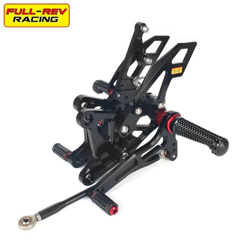 FULL-REV For KAWASAKI ZX636 2005-2006 CNC Adjustable Rearset Foot Pegs Footrests - 第 1/8 張圖片