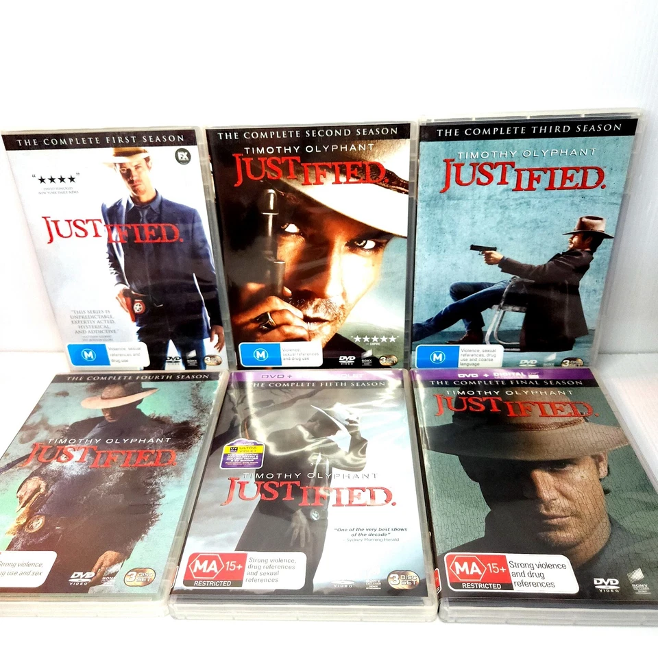 Justified Complete Series Seasons 1-6 (DVD PAL Region 2 & 4) Cop Drama Western - image 2 of 4