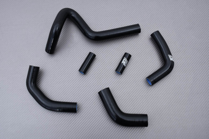 Kit tuyaux silicone radiateur d'eau noir Ducati SBK 999 H4 pour refroidissement circuit moto