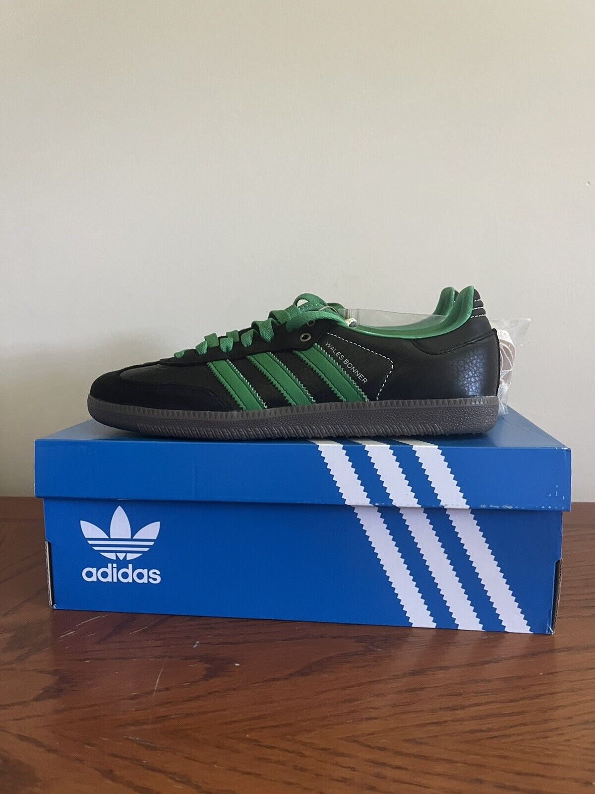 adidas Samba x Wales Bonner Black Green 2021 / US Men's Size 7.5