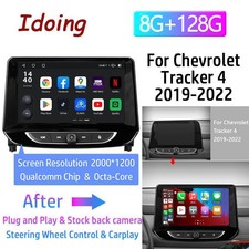 Per Chevrolet Trax Tracker 2019-2022 Auto Android Stereo Radio GPS Navi Sat 128GB