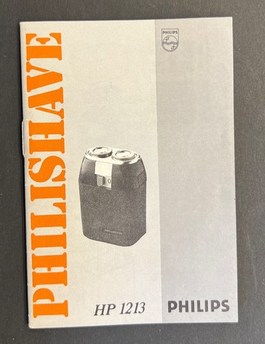 Agrome Vintage 1970s PHILIPS Owner’s Guide PHILISHAVE HP 1213 (6884