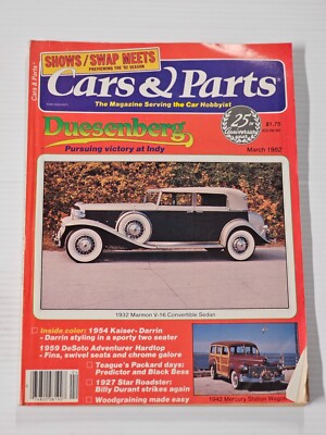 Cars & Parts Magazine March 1982 '32 Marmon V16 Convertible Sedan '42 Merc Wagon