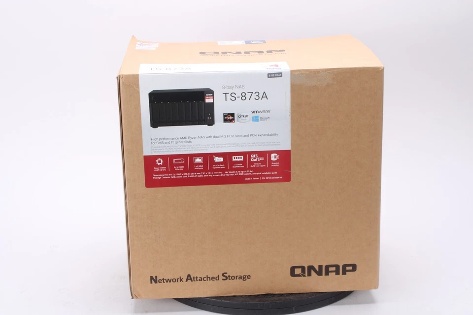 QNAP TS-873A 8-Bay High-Performance NAS 2 x 2.5GbE Ports w/ 8x8TB 64TB HDD - Image 4 of 4