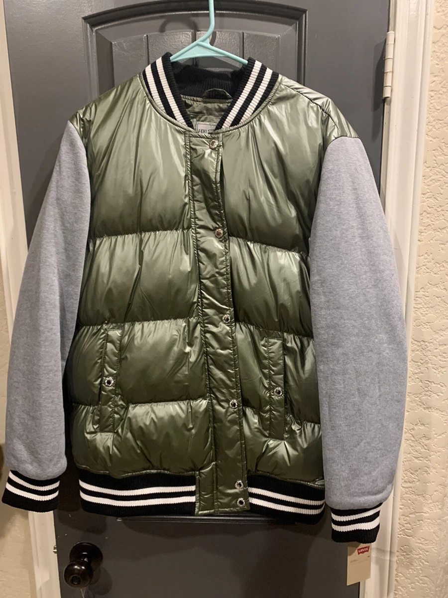 Levi's mixed media bomber jacket deals