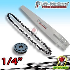 KIT BARRA CATENA INGRANAGGIO POTATORE TELESCOPICO DECESPUGLIATORE CARVING 1/4''