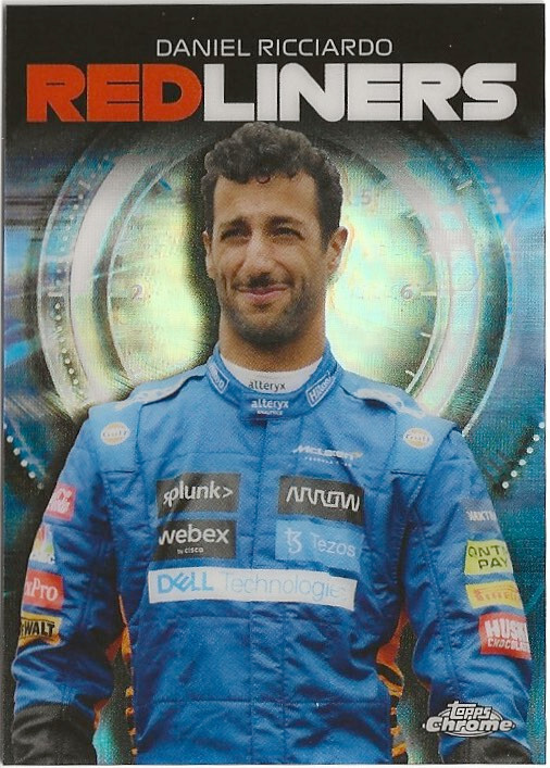 2021 Topps Chrome F1 Formula Daniel Ricciardo Redliners Refractor SP McLaren