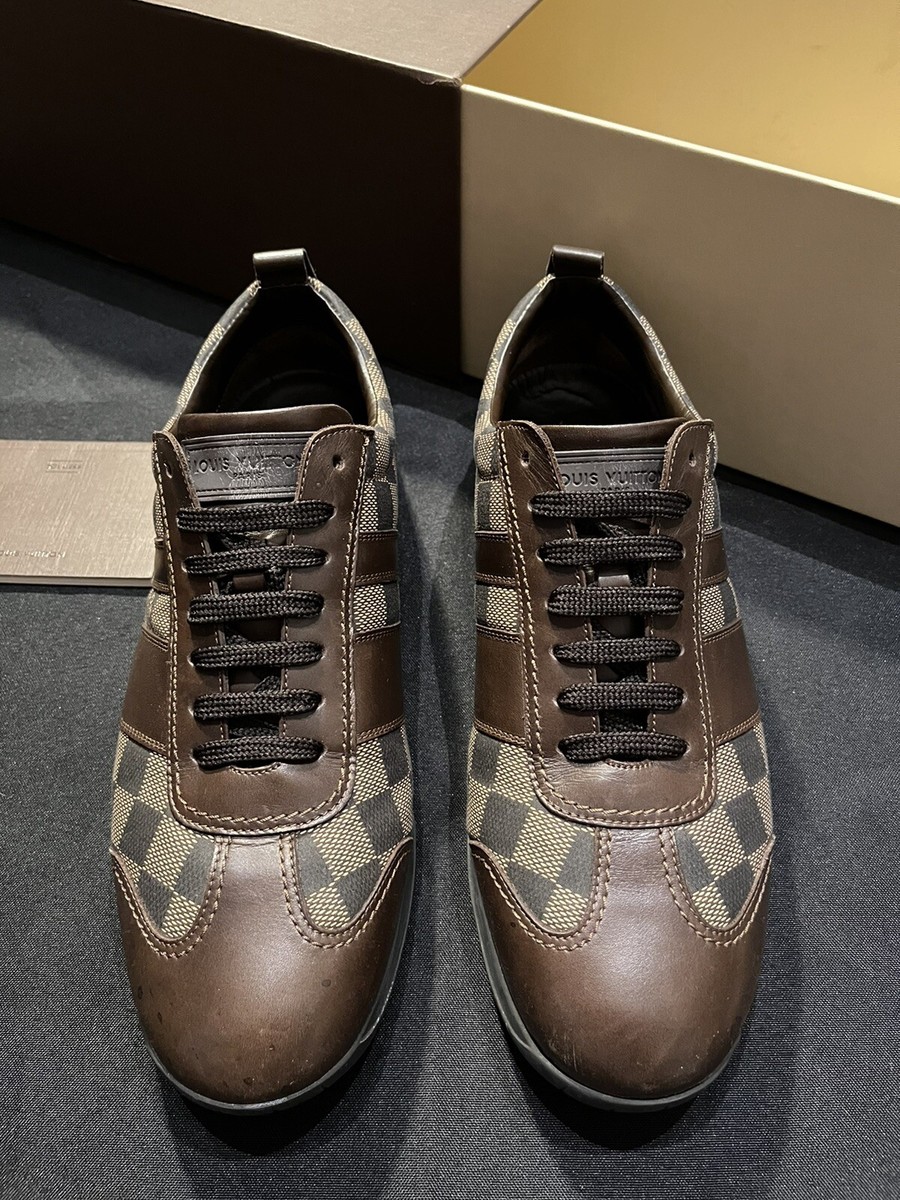 LOUIS VUITTON MONOGRAM CHECKERED SHOES SNEAKERS 8.5 FITS LOUIS VUITTON MONOGRAM CHECKERED SHOES SNEAKERS 8.5 FITS