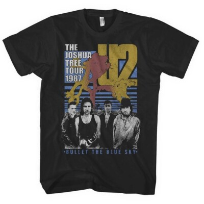 U2 T-Shirt - Bullet the Blue Sky unisex rock band t-shirt TE3776