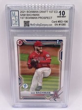 2021 Bowman Draft 1st Edition Sam Bachman 1st Rookie MGCo. Gem Mint 10!
