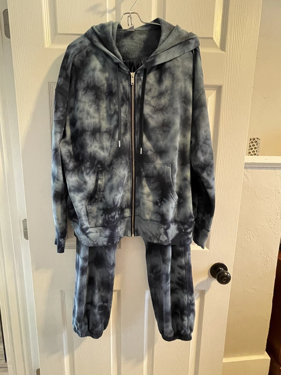 Old Navy Women's Tie-Dye Jogger Set Sweatpants & Front Zip Hoodie Size Large