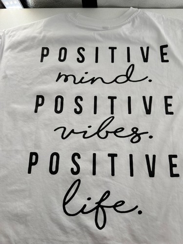 Positive Vibes Graphic Tee & California West Coast T-Shirt Set XL Bundle Black - Picture 6 of 12