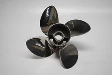 OMC 14.25 x 17 LH Four Blade Propeller OMC Part # 765819 BRP Part # 763939