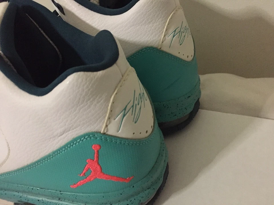 NIKE AIR JORDAN FLIGHT - ORIGIN 2 - AQUA белый бирюзовый 705155-127 - размер 13 - хорошо - Изображение 4 из 4