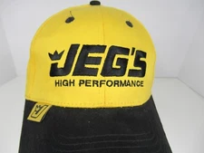 JEGS High Performance Racing Baseball Cap Hat Adjustable Yellow & Black