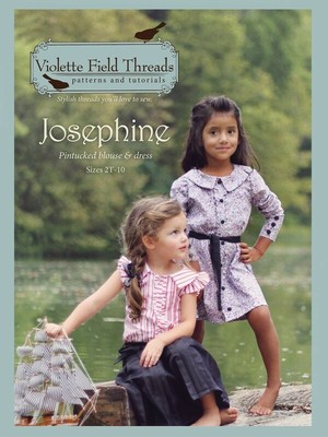 Violette Field Threads Pattern Josephine Pintucked Blouse & Dress Girls 2T-10