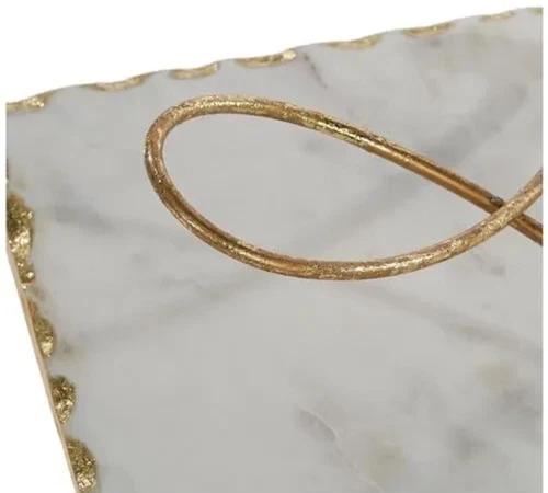 Mud Pie Foil Marble Napkin Holder - Thumbnail 3