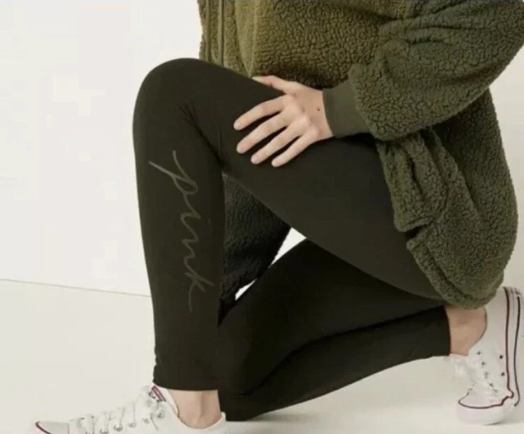 Victoria Secrets PINK COTTON HIGH WAIST FULL LENGTH LEGGING - Image 2 of 4