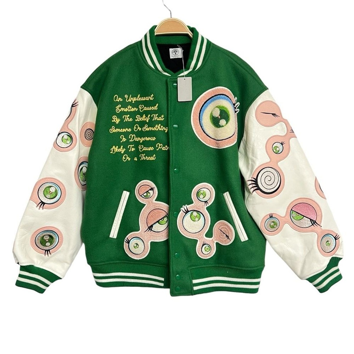 New Saint M Michael Takashi Murakami Varsity Jacket Stadium New Saint M Michael Takashi Murakami Varsity Jacket Stadium