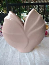 JARU Pottery Blush Pink Tulip Vase