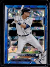 2021 Bowman Chrome Sapphire #BP-72 Dillon Dingler  Sapphire