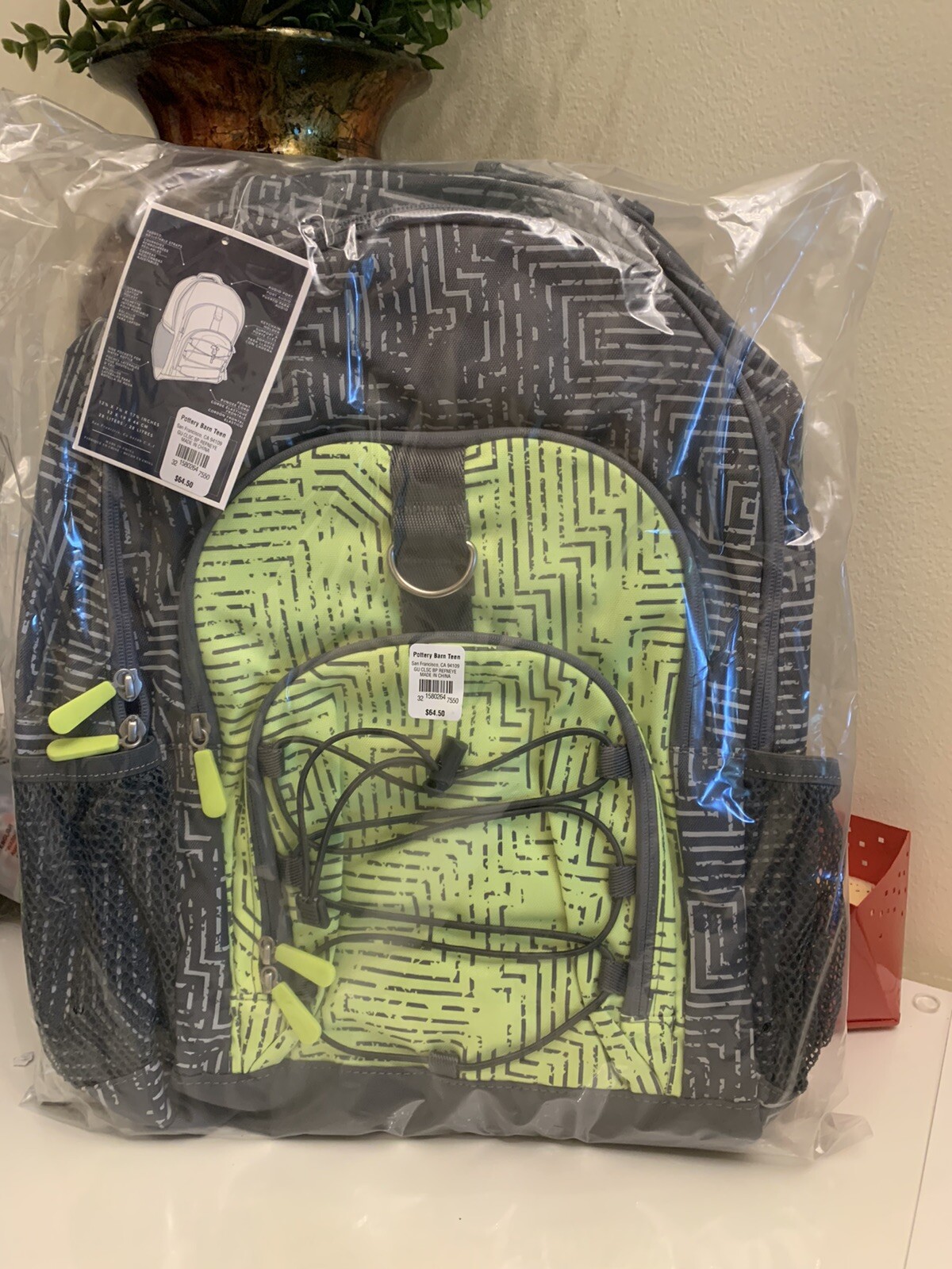 PONY Zaino scuola Pottery Barn Disney + borsa Keith Haring fumetto acqua GRANDE VIAGGIO.