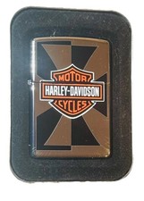 Zippo Harley-Davidson Motorcycles Lighter 2007 Chrome w/ Tin Case Unfired USA
