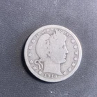 Barber Quarter 1916 Silver 25C US Coin Circulated Uncertified 0.9 Fineness 4262