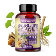 Multivitamínico Shilajit (Ashwagandha, Ginkgo Biloba, Setas Cordyceps) 90 tapa