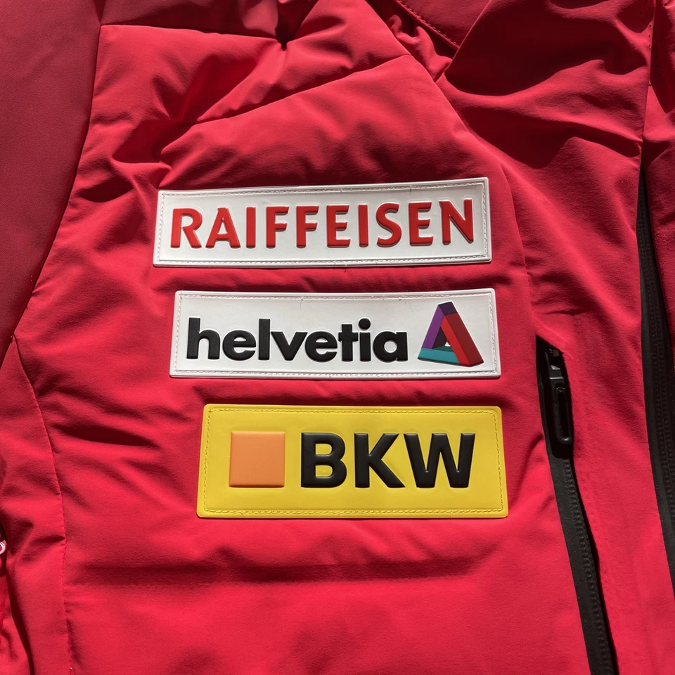 DESCENTE Swiss Ski Team S.I.O. Down Ski Jacket, MEN’s Large, NWT, DWMYGK21 - Image 2 of 4