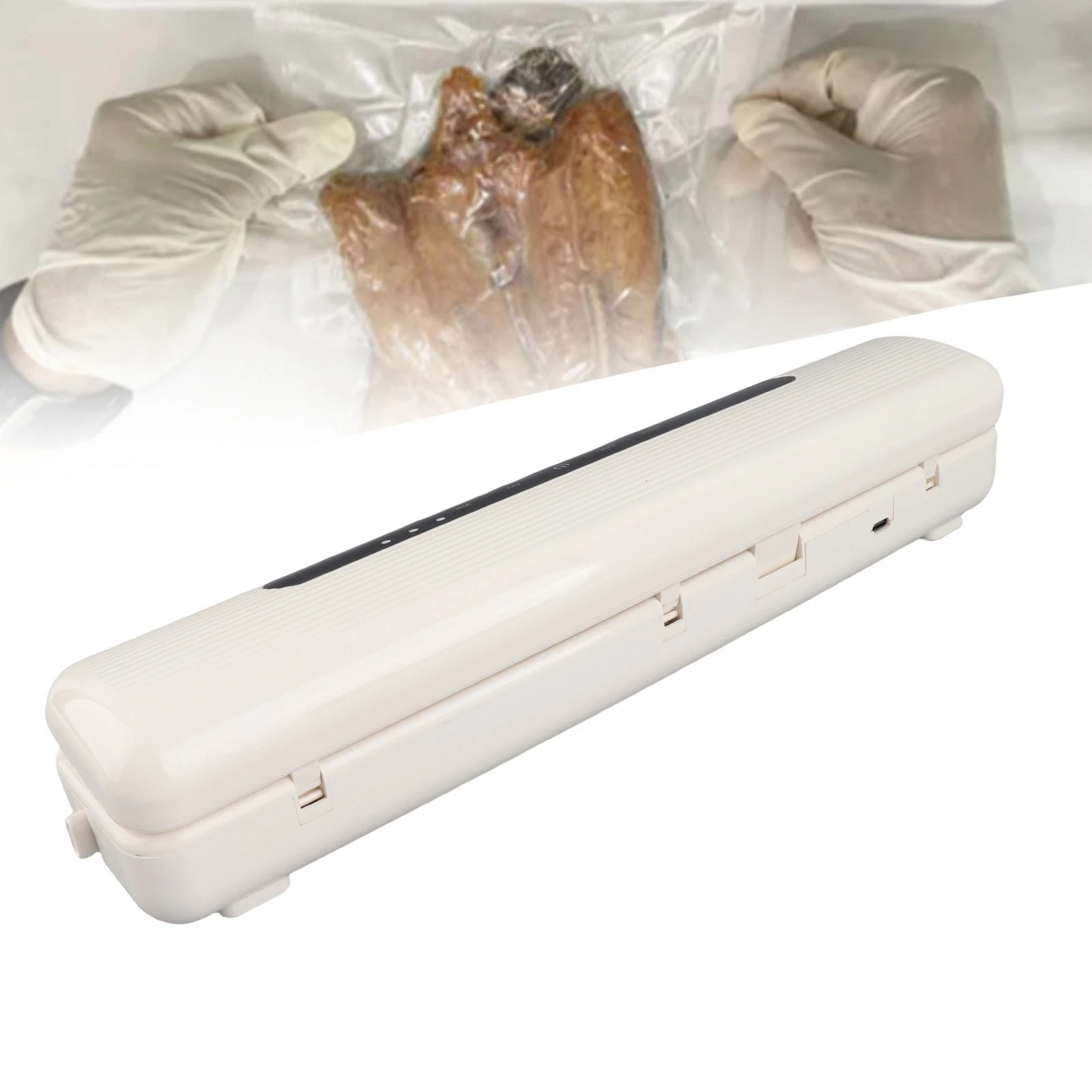 Full Automatic Vacuum Sealer Compact Compression Sealing Machine For Food