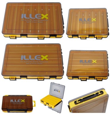 Illex Tackle Box Reversible 2-seitige Köder Wobbler Lure Angel Zubehör Boxen