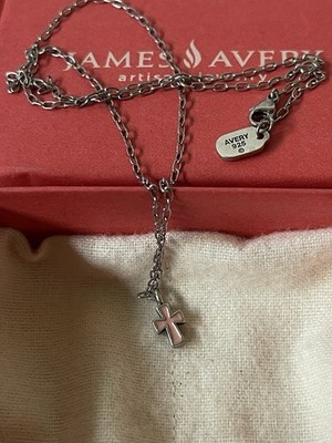 James Avery Retired Pink Enamel Cross Necklace | eBay