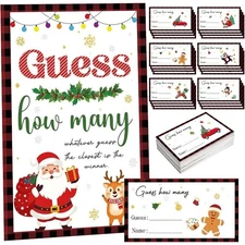 Christmas Party Games for Adults Families Large Groups, Guess How Many Holiday