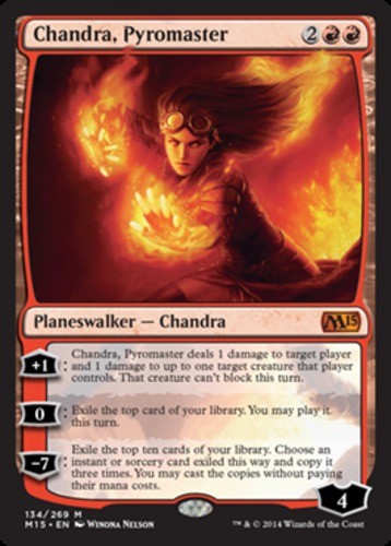 [1x] Chandra, Pyromaster - Foil Near Mint, English Magic 2015 MTG Magic