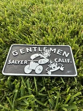 Gentlemen Salyer Car Club Plaque Great Condition