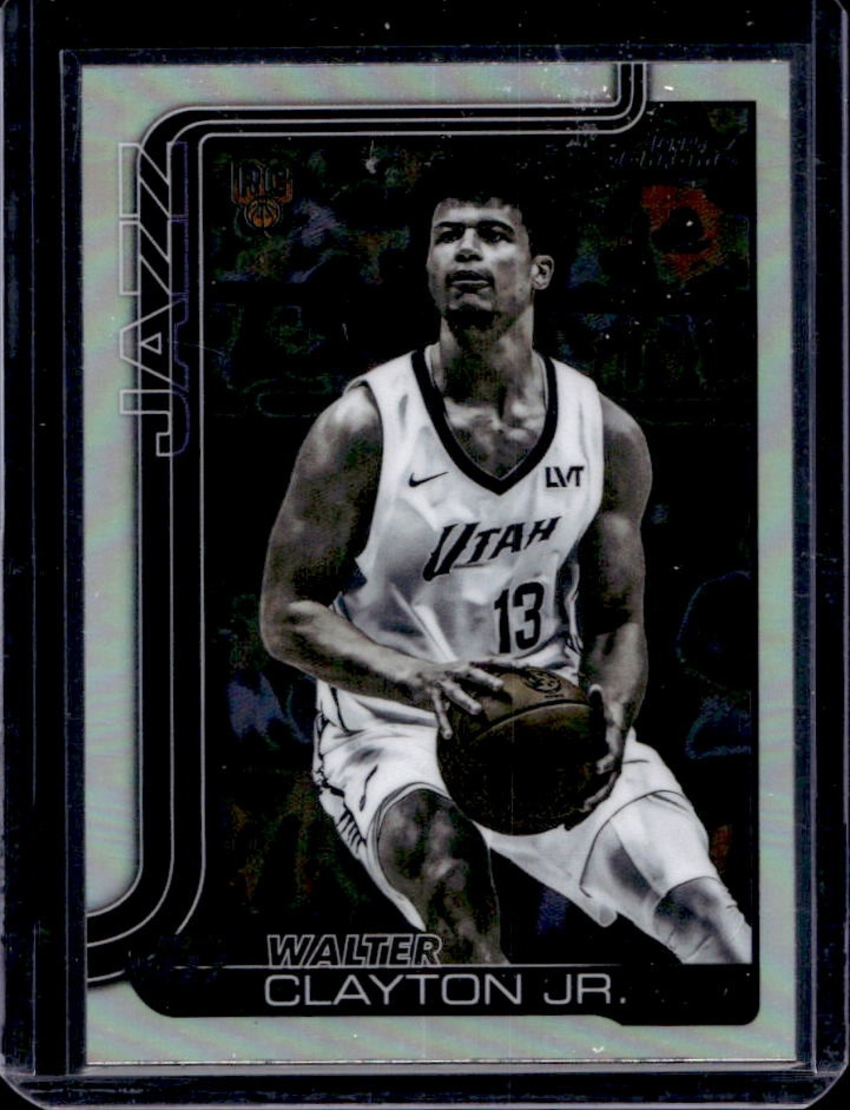 2025-26 Topps Chrome Walter Clayton Jr. Negative Refractor Rookie RC #268 Jazz