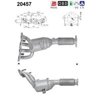 As 20457 Katalysator FüR B-MAX Fiesta Vi Ka+ Iii 1.2-1.6 06.08- Ford