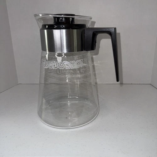 Pyrex Vintage Glass Coffee Pot 12-Cup Mid-Century Carafe